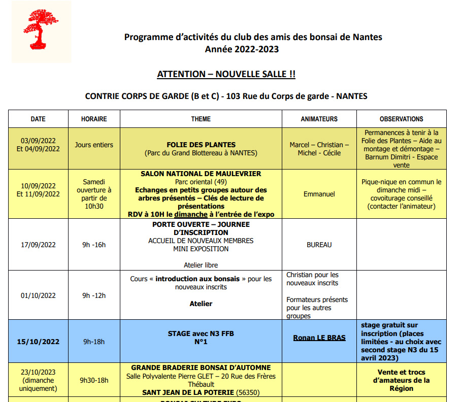 2022 2023 Programme V1